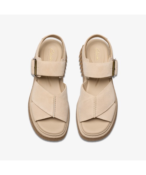 Clarks（クラークス）の「Evamar Wish / エヴァマー ウィッシュ（エクルースエード）（サンダル・レディース・アイボリー・UK6/UK5.5/UK5/UK4.5/UK4/UK3.5/UK3）」の6枚目の写真