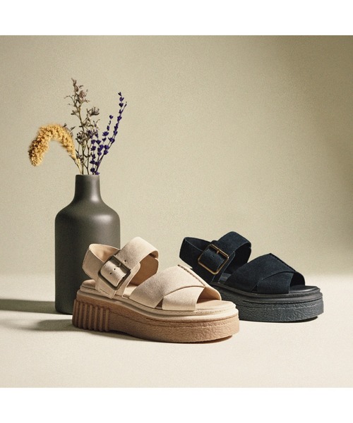 Clarks（クラークス）の「Evamar Wish / エヴァマー ウィッシュ（エクルースエード）（サンダル・レディース・アイボリー・UK6/UK5.5/UK5/UK4.5/UK4/UK3.5/UK3）」の12枚目の写真