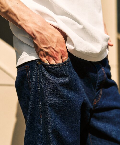 417 EDIFICE(フォーワンセブンエディフィス)の「《追加》LE JAPON ATELIER ×【OKAYAMA DENIM / オカヤマDENIM】(デニムパンツ・メンズ・ブルー系その他/ホワイト/ブラック・SMALL/MEDIUM/LARGE/X-LARGE)」の10枚目の写真