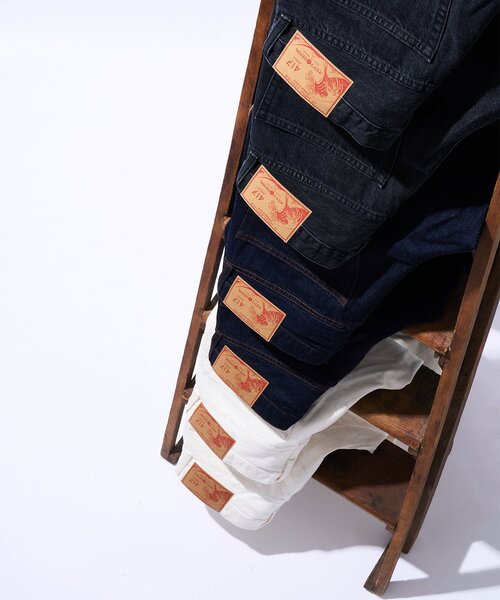 417 EDIFICE(フォーワンセブンエディフィス)の「《追加》LE JAPON ATELIER ×【OKAYAMA DENIM / オカヤマDENIM】(デニムパンツ・メンズ・ブルー系その他/ホワイト/ブラック・SMALL/MEDIUM/LARGE/X-LARGE)」の13枚目の写真