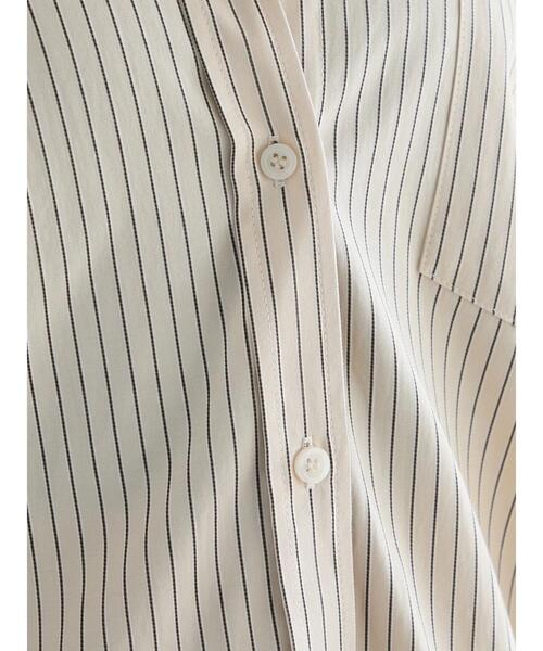 Te chichi（テチチ）の「ドロストスリーブストライプシャツ《2025spring catalog item》（シャツ/ブラウス・レディース・グレー/ベージュ・F）」の17枚目の写真