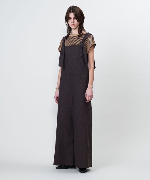 ASTRAET（アストラット）の「＜ASTRAET＞リボン オールインワン（つなぎ/オールインワン・レディース・ブラック/ダークブラウン・FREE）」の18枚目の写真