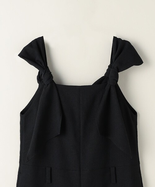 ASTRAET（アストラット）の「＜ASTRAET＞リボン オールインワン（つなぎ/オールインワン・レディース・ブラック/ダークブラウン・FREE）」の4枚目の写真