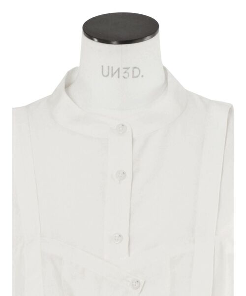 UN3D. ブラウス シャツ BUSTIER LAYERED SHORT SH / ビスチェ