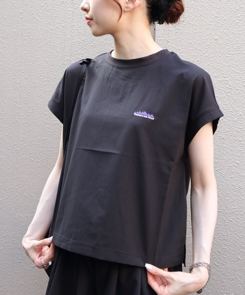 THOUSAND MILE(サウザンドマイル)の「THOUSAND MILE/サウザンドマイル フレンチスリーブシャツ&ロングパンツ セットアップ+バッグ(3点セット) FRENCH SLEEVE & LONG PANTS SET High Air Permeability(セットアップ・レディース・ベージュ/ブラック・FREE)」の15枚目の写真