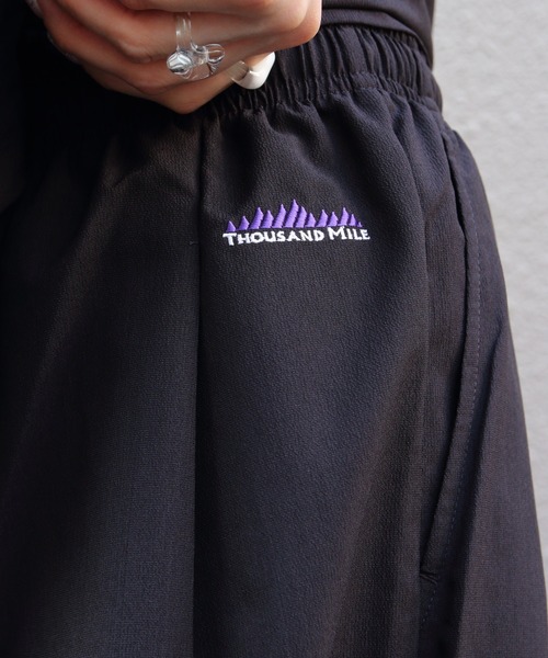 THOUSAND MILE(サウザンドマイル)の「THOUSAND MILE/サウザンドマイル フレンチスリーブシャツ&ロングパンツ セットアップ+バッグ(3点セット) FRENCH SLEEVE & LONG PANTS SET High Air Permeability(セットアップ・レディース・ベージュ/ブラック・FREE)」の7枚目の写真