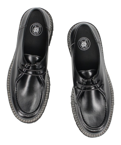 whoop-de-doo（フープディドゥ）の「チロリアンシューズ whoop-de-doo/フープディドゥ（その他シューズ・メンズ・ブラック×ホワイト/ブラック/ホワイト・44/40/41/42/43）」の10枚目の写真