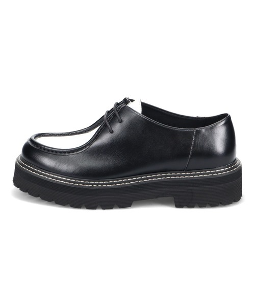 whoop-de-doo（フープディドゥ）の「チロリアンシューズ whoop-de-doo/フープディドゥ（その他シューズ・メンズ・ブラック×ホワイト/ブラック/ホワイト・44/40/41/42/43）」の17枚目の写真