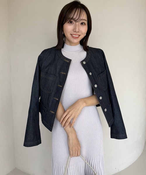 アニュアンス　セミマーメイドニットワンピース M ネイビー　anuans anuans ワンピース セミマーメイドニットワンピース : ZOZOTOWN
