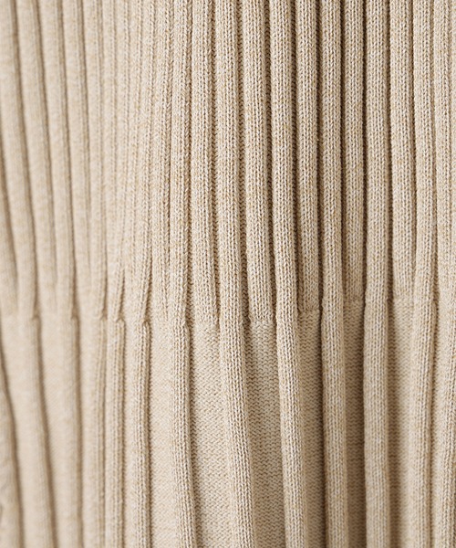 新品 anuans（アニュアンス）セミマーメイドニットワンピース ベージュS アニュアンス anuans セミマーメイドニットワンピース （BEIGE