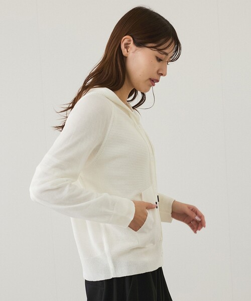 Jayro(ジャイロ)の「フード付ニットカーディガン(カーディガン/ボレロ・レディース・ベージュ/ブラック/ホワイト/グリーン・FREE)」の20枚目の写真