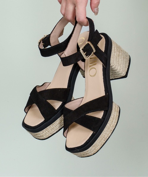 GAIMO(ガイモ)の「【GAIMO/ガイモ】エスパドリーユ サンダル(サンダル・レディース・ブラック・36/37/38/39)」の1枚目の写真