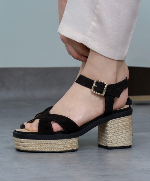 GAIMO(ガイモ)の「【GAIMO/ガイモ】エスパドリーユ サンダル(サンダル・レディース・ブラック・36/37/38/39)」の8枚目の写真