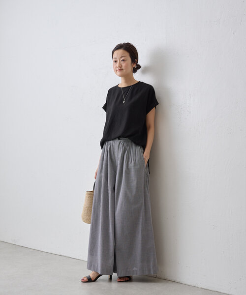 BEARDSLEY（ビアズリー）の「タックバギーパンツ（その他パンツ・レディース・ブラック系その他/ブラック・1/0）」の3枚目の写真