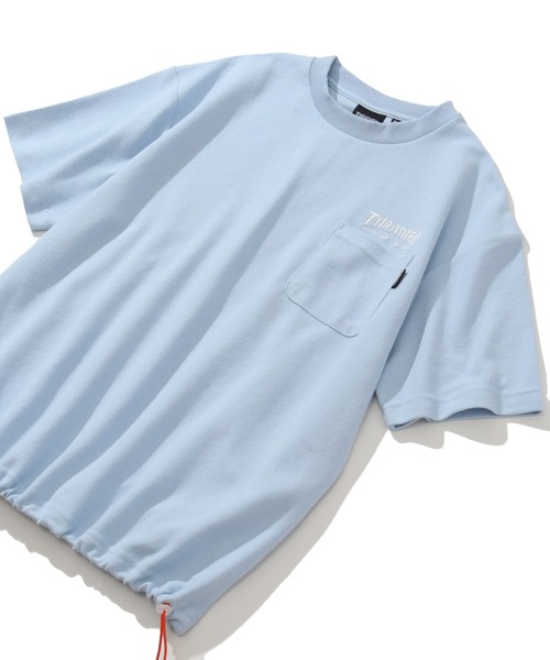 THRASHER(スラッシャー)の「【THRASHER/スラッシャー】パイルファブリック ポケット付半袖プルオーバー(Tシャツ/カットソー・メンズ・ホワイト/サックスブルー/ブラック・M/L/XL)」の7枚目の写真