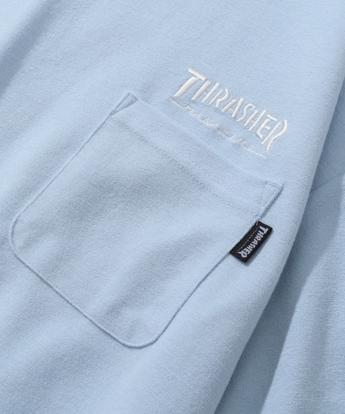 THRASHER(スラッシャー)の「【THRASHER/スラッシャー】パイルファブリック ポケット付半袖プルオーバー(Tシャツ/カットソー・メンズ・ホワイト/サックスブルー/ブラック・M/L/XL)」の17枚目の写真