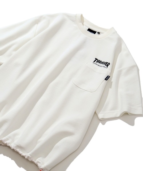 THRASHER(スラッシャー)の「【THRASHER/スラッシャー】パイルファブリック ポケット付半袖プルオーバー(Tシャツ/カットソー・メンズ・ホワイト/サックスブルー/ブラック・M/L/XL)」の9枚目の写真