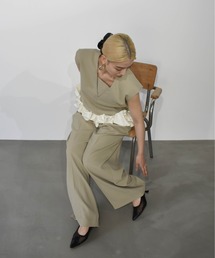 スウェルぺプラムセットアップパンツドレス / swell peplum set up