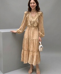 小花柄 エアリーワンピース