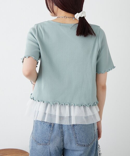 w closet(ダブルクローゼット)の「【新色追加!7色展開】半袖W ZIPリブカーデ(Tシャツ/カットソー・レディース・アイボリー/チャコールグレー/ブルー/レッド/ネイビー/グリーン/ブラウン・FREE)」の15枚目の写真