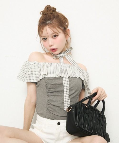 h.naoto トップス FRILL トップス 半袖 トップス – h.NAOTO WEBSHOP