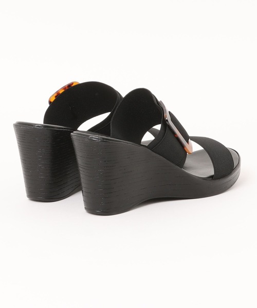 ITALIAN SHOEMAKERS(イタリアンシューメーカー)の「【ITALIAN SHOEMAKERS】べっ甲風バックルサンダル(952326)(サンダル・レディース・ベージュ/ブラック・35/36/37/38/39)」の7枚目の写真