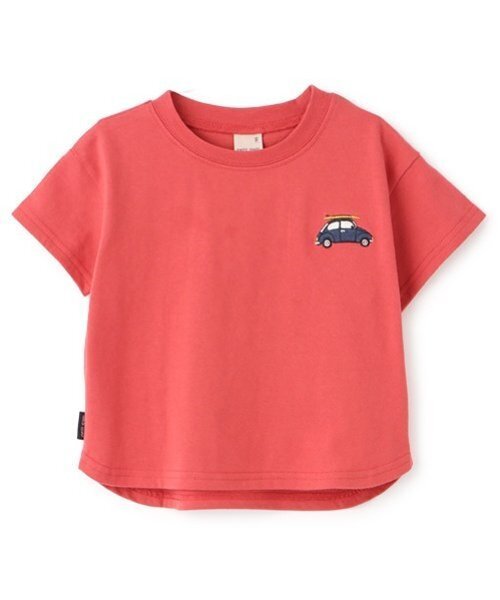 petit main(プティマイン)の「【GOODPRICE冷感/WEB限定価格】刺しゅう半袖Tシャツ(Tシャツ/カットソー・キッズ・ライトブルー/オフホワイト/クリーム/レッド/ライトグリーン/ネイビー・130cm/100cm/80cm/120cm/90cm/110cm)」の6枚目の写真