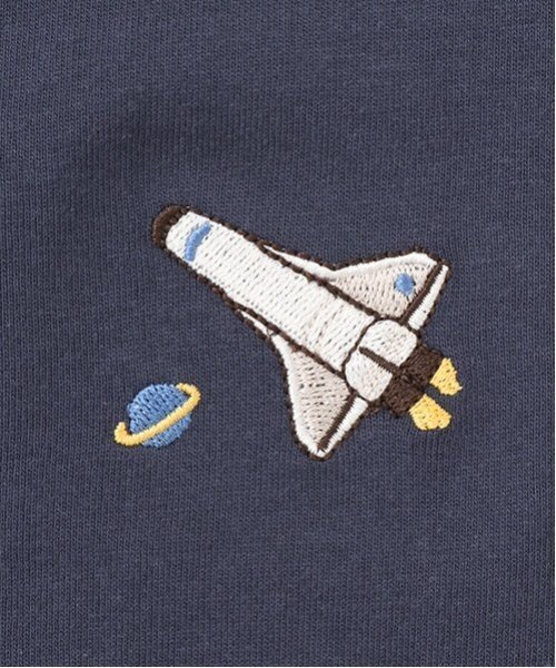 petit main(プティマイン)の「【GOODPRICE冷感/WEB限定価格】刺しゅう半袖Tシャツ(Tシャツ/カットソー・キッズ・ライトブルー/オフホワイト/クリーム/レッド/ライトグリーン/ネイビー・130cm/100cm/80cm/120cm/90cm/110cm)」の16枚目の写真