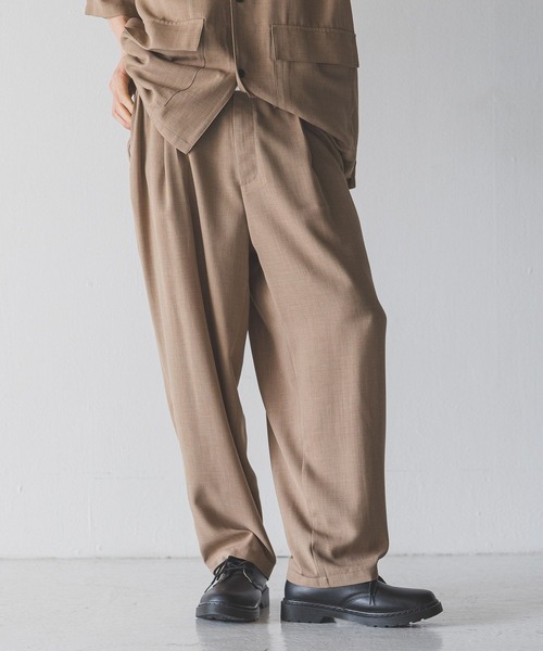 LOWRYS FARM(ローリーズファーム)の「バスケットカーブパンツ 492011(その他パンツ・メンズ・チャコールグレー/ブラウン・MEDIUM/LARGE)」の1枚目の写真