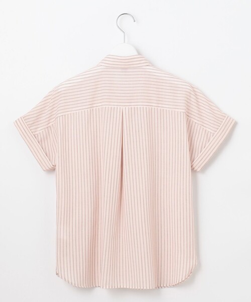 J.PRESS(ジェイプレス)の「【洗える・接触冷感】ドビー強撚ストライプ シャツ ブラウス(シャツ/ブラウス・レディース・ネイビー系1/ピンク系1・9/11)」の11枚目の写真