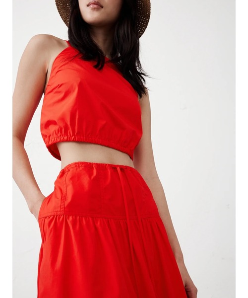 BANANA REPUBLIC FACTORY STOREストラッピー バブルヘム クロップドトップス