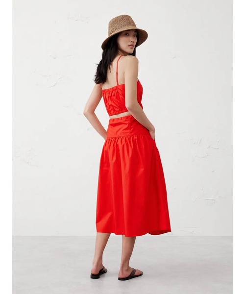 BANANA REPUBLIC FACTORY STORE（バナナリパブリック ファクトリーストア）の「BANANA REPUBLIC FACTORY STORE　　ストラッピー バブルヘム クロップドトップス（キャミソール・レディース・レッド系その他/ブルー・L/S/M/XS）」の8枚目の写真