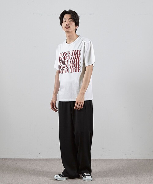 RATTLE TRAP(ラトルトラップ)の「ダメージ加工ロゴプリントTシャツ(Tシャツ/カットソー・メンズ・ホワイト/ブラック・L/M)」の3枚目の写真