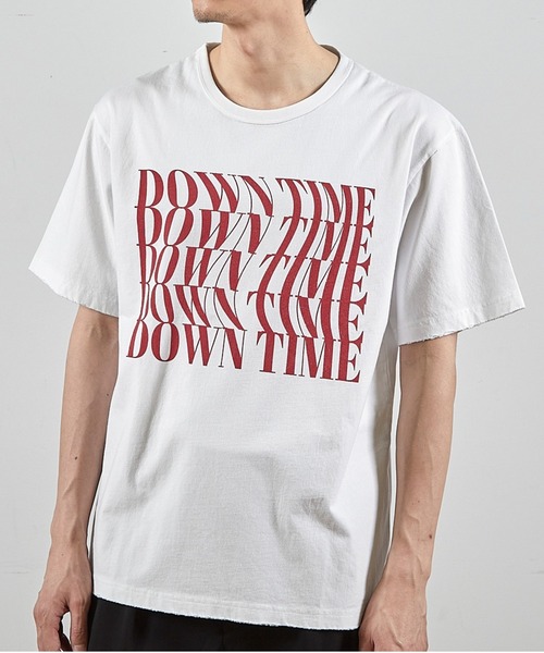 RATTLE TRAP(ラトルトラップ)の「ダメージ加工ロゴプリントTシャツ(Tシャツ/カットソー・メンズ・ホワイト/ブラック・L/M)」の1枚目の写真