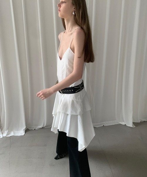 LONSLAN】アシンメトリーキャミワンピース LONW25s032