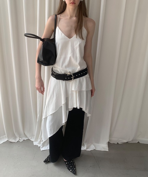 LONSLAN】アシンメトリーキャミワンピース LONW25s032