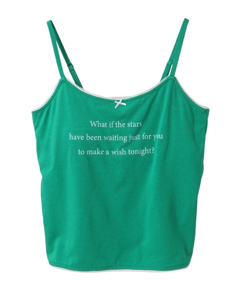 earth music&ecology（アースミュージックアンドエコロジー）の「メッセージプリントカップ付きキャミソール（キャミソール・レディース・オフホワイト/ブラック/グリーン・S/M）」の19枚目の写真