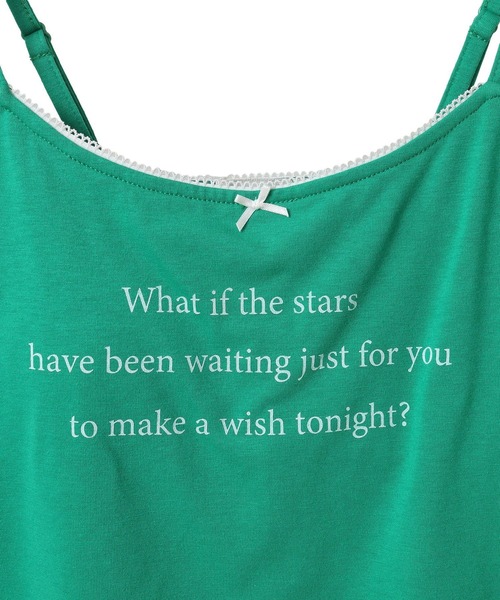 earth music&ecology（アースミュージックアンドエコロジー）の「メッセージプリントカップ付きキャミソール（キャミソール・レディース・オフホワイト/ブラック/グリーン・S/M）」の21枚目の写真