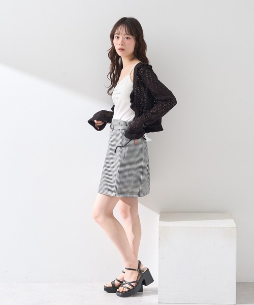 earth music&ecology（アースミュージックアンドエコロジー）の「メッセージプリントカップ付きキャミソール（キャミソール・レディース・オフホワイト/ブラック/グリーン・S/M）」の15枚目の写真