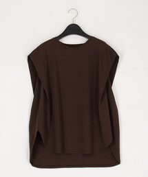 K.T KIYOKO TAKASE | コットン強撚ポンチ ショルダータックTシャツ(Tシャツ/カットソー)