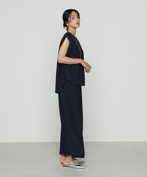 K.T KIYOKO TAKASE（キヨコタカセ）の「コットン強撚ポンチ ショルダータックTシャツ（Tシャツ/カットソー・レディース・ロイヤルブルー/ベージュ/ブラック/ブラウン/ホワイト/ネイビー・9号/7号）」の15枚目の写真