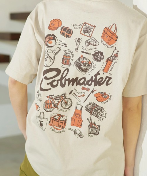go slow caravan(ゴースローキャラバン)の「COBMASTER/コブマスター 吸水速乾天竺ポケット刺繍ベーシックTEE(TOOLS)(Tシャツ/カットソー・メンズ・ブラック/ライトベージュ・MEDIUM/LARGE/X-LARGE)」の2枚目の写真