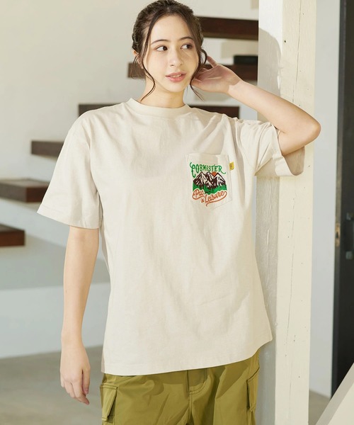 go slow caravan(ゴースローキャラバン)の「COBMASTER/コブマスター 吸水速乾天竺ポケット刺繍ベーシックTEE(TOOLS)(Tシャツ/カットソー・メンズ・ブラック/ライトベージュ・MEDIUM/LARGE/X-LARGE)」の6枚目の写真