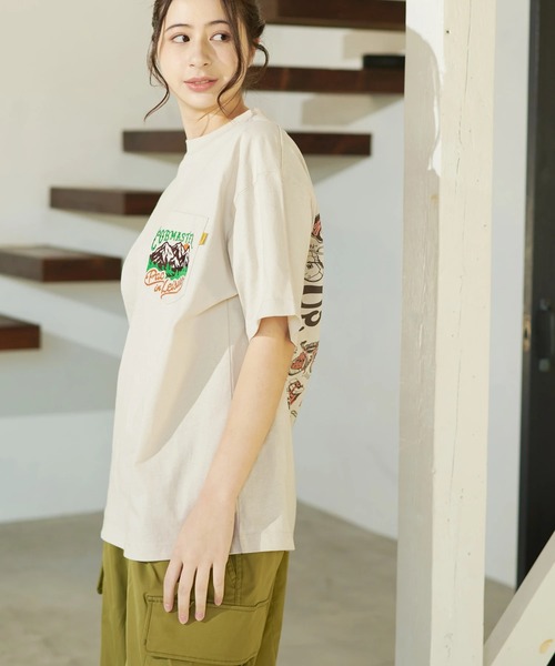 go slow caravan(ゴースローキャラバン)の「COBMASTER/コブマスター 吸水速乾天竺ポケット刺繍ベーシックTEE(TOOLS)(Tシャツ/カットソー・メンズ・ブラック/ライトベージュ・MEDIUM/LARGE/X-LARGE)」の8枚目の写真
