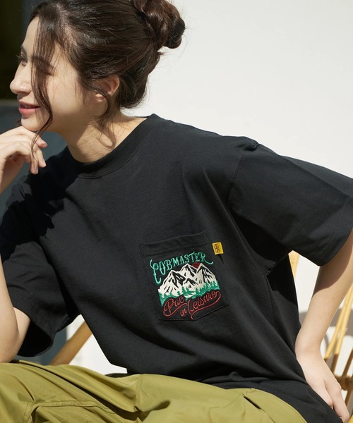 go slow caravan(ゴースローキャラバン)の「COBMASTER/コブマスター 吸水速乾天竺ポケット刺繍ベーシックTEE(TOOLS)(Tシャツ/カットソー・メンズ・ブラック/ライトベージュ・MEDIUM/LARGE/X-LARGE)」の14枚目の写真