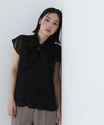 G814*ナチュラルビューティー☆シャツ☆ブラウス☆黒ブラック☆M NATURAL BEAUTY BASIC｜ナチュラルビューティーベーシックの