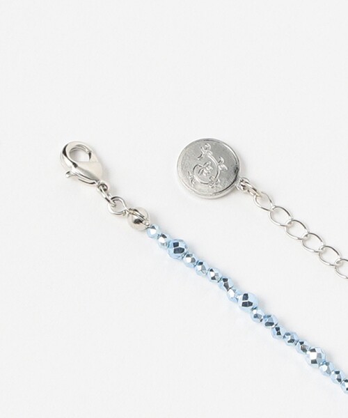 Ray BEAMS（レイビームス）の「LOTUS PINK / twinkle リトル フラワー ネックレス（ネックレス・レディース・シルバー/サックスブルー・ONE SIZE）」の6枚目の写真