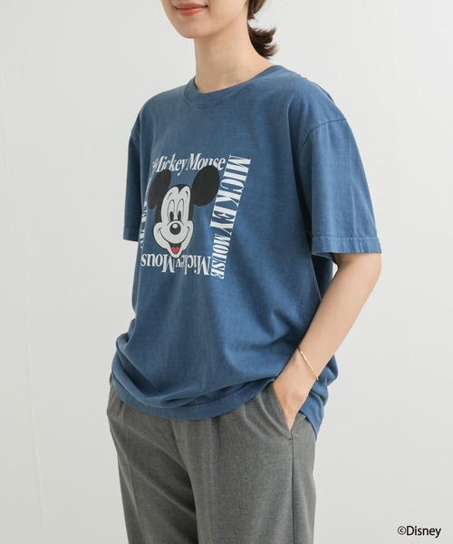 ＜6(ROKU)＞MICKEY/Tシャツ　名古屋限定 6(ROKU) tシャツ 「6(ROKU)」MICKEY/Tシャツ レディース