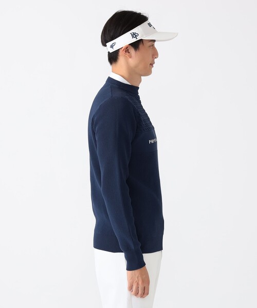 セール】PURPLE LABEL / ケーブル編みボーダー プルオーバー ニット