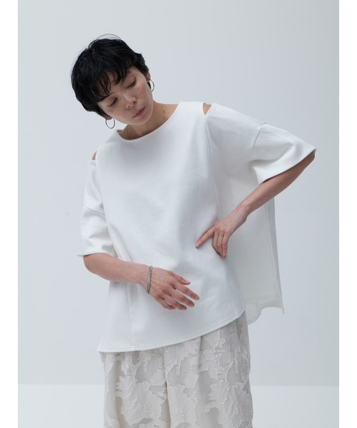 tシャツ カッティングショルダーカットソー レディース カッティングショルダーカットソー / Brown&Street（ブラウン